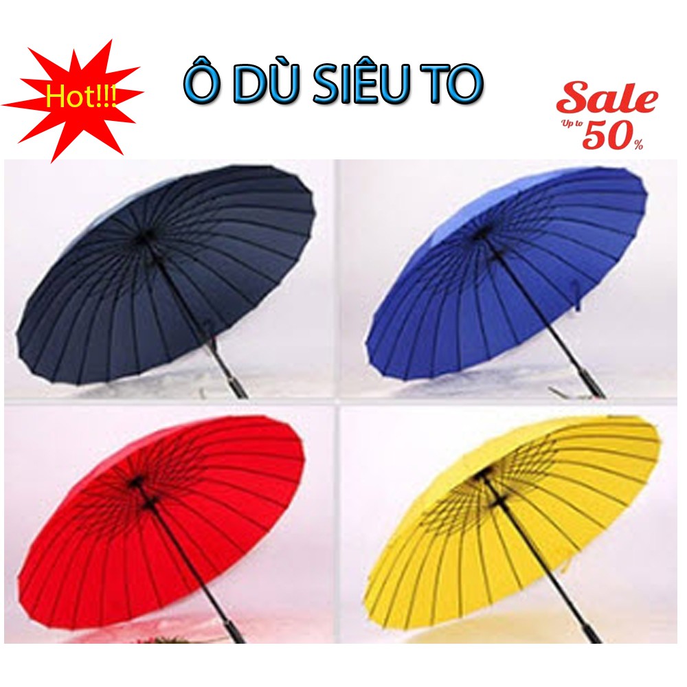 Ô  24 Nan Kép, che cho tới 3 người - Vật dụng thiết yếu không thể thiếu dù mưa hay nắng.