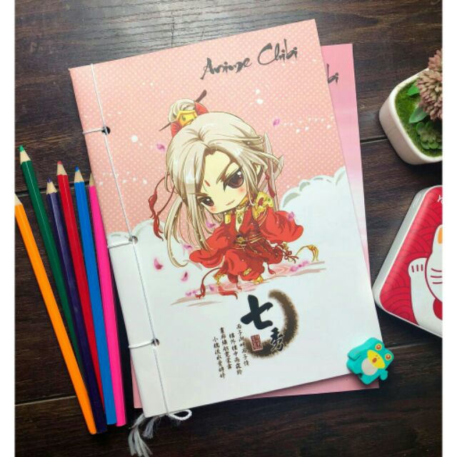 Tập vở viết chibi cổ trang nhiều mẫu