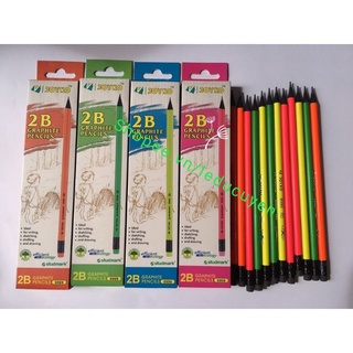 12 cây bút chì Dạ quang Joyko