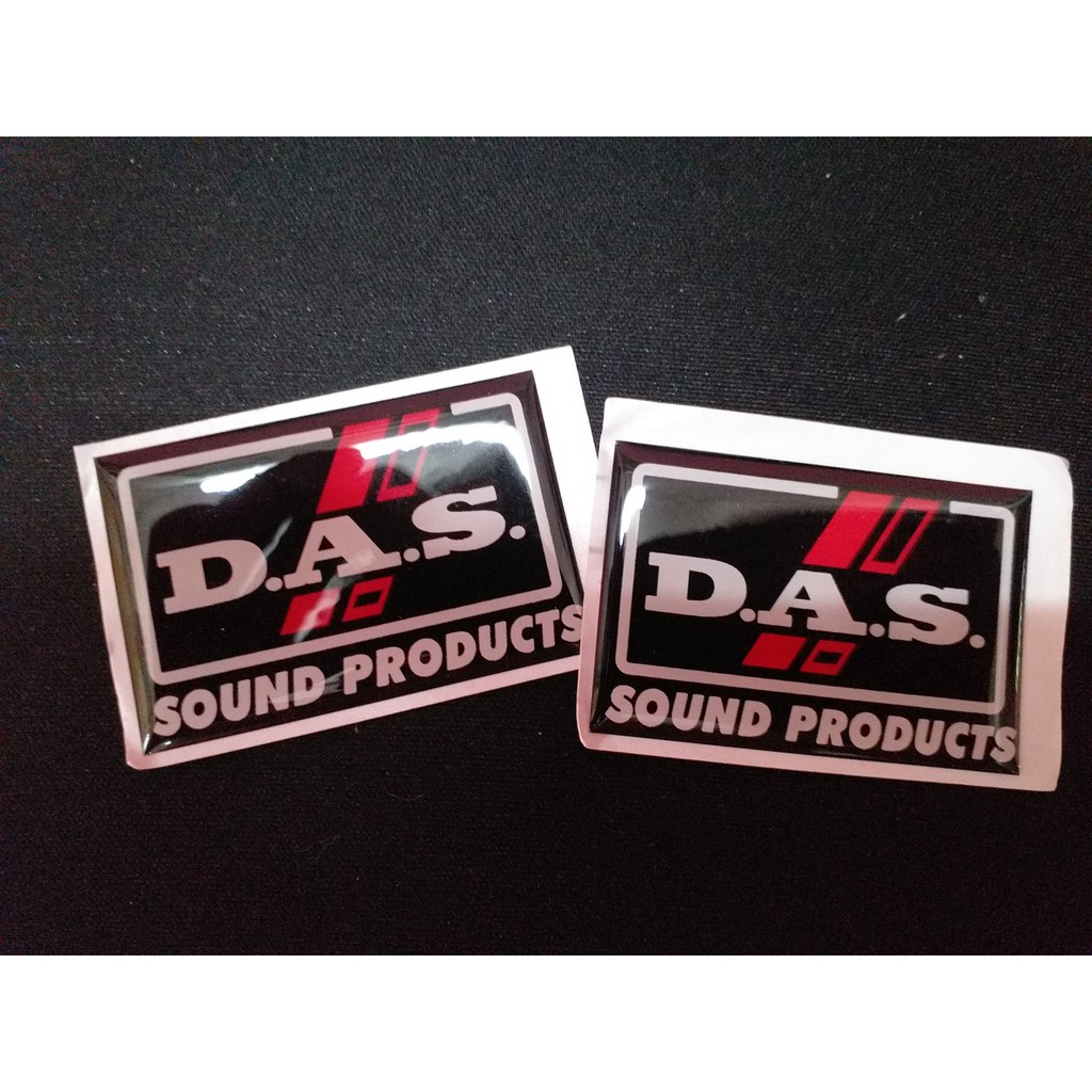 TEM LOA THƯƠNG HIỆU DAS -DÁN THÙNG LOA-GIÁ 1 CẶP
