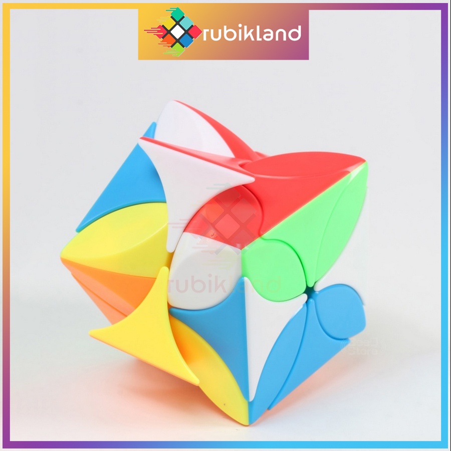 Rubik Biến Thể MoYu MeiLong Four Leaf Clover Cube Cỏ 4 Lá Stickerless Rubic Đồ Chơi Trí Tuệ Trẻ Em