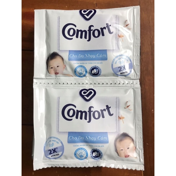 DÂY NƯỚC XẢ LÀM MỀM VẢI COMFORT ĐẬM ĐẶC (1 DÂY 10 GÓI / 1 GÓI 20ml )