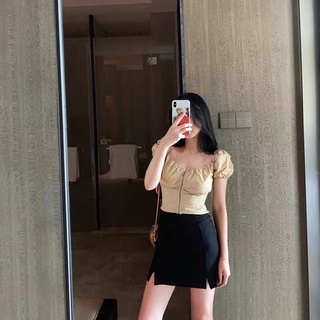 Áo ngắn retro Pháp cổ điển