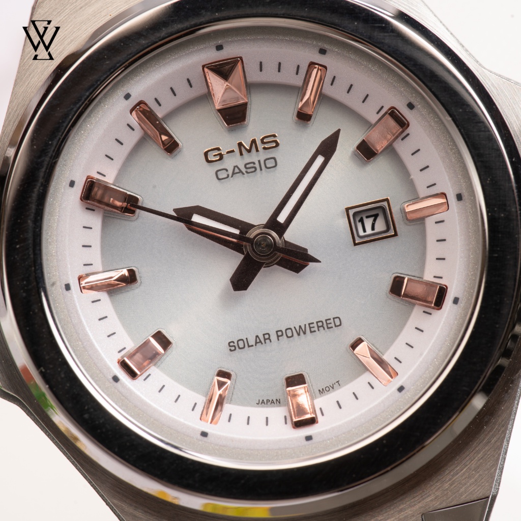 Đồng Hồ Năng Lượng Mặt Trời Nữ Casio Baby-G WATCHSTORE MSG-S500CD-7ADR Kính Khoáng 39mm, Vỏ Thép, Dây Nhựa Phối Kim Loại