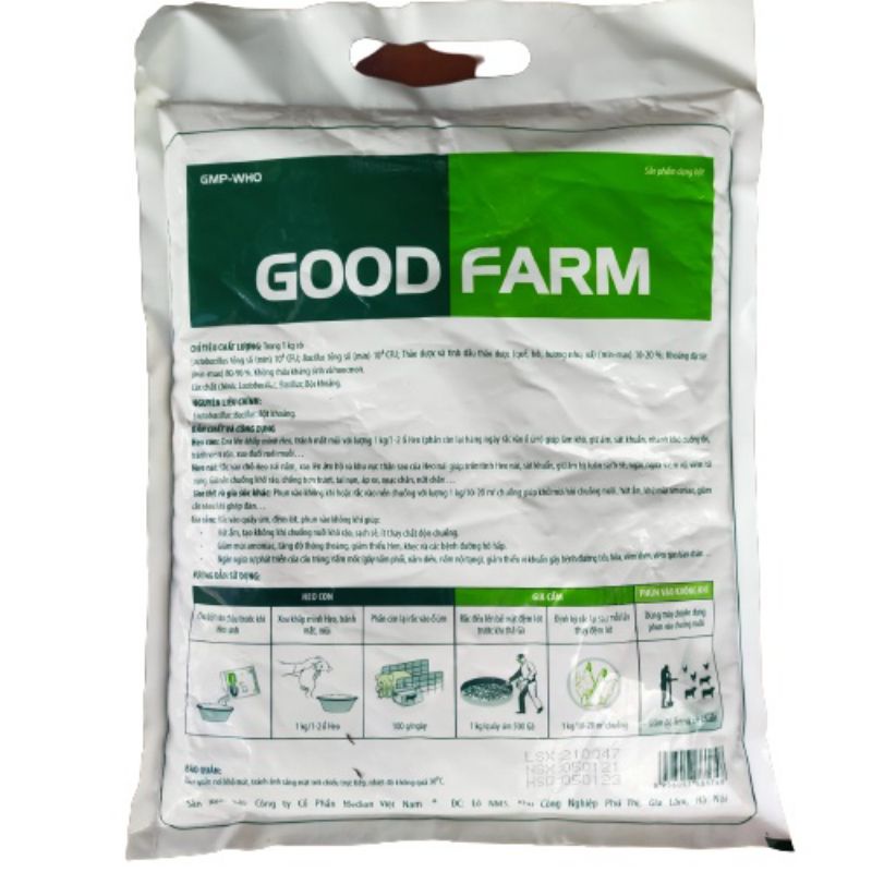 Men vi sinh rắc chuồng Good farm 1kg