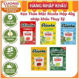 Kẹo thảo mộc ricola hộp 40g nhập khẩu thụy sỹ