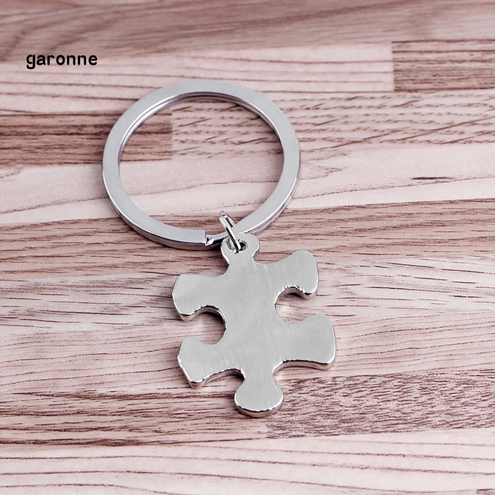 Set 3 móc khóa khắc chữ &quot;We Will Always Be Connected&quot; dạng mảnh ghép độc đáo