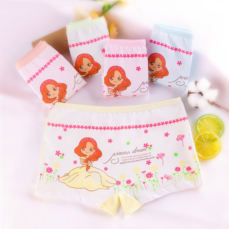 Quần chip đùi, quần lót cotton họa tiết đáng yêu xinh xắn cho bé gái Sammy Kids