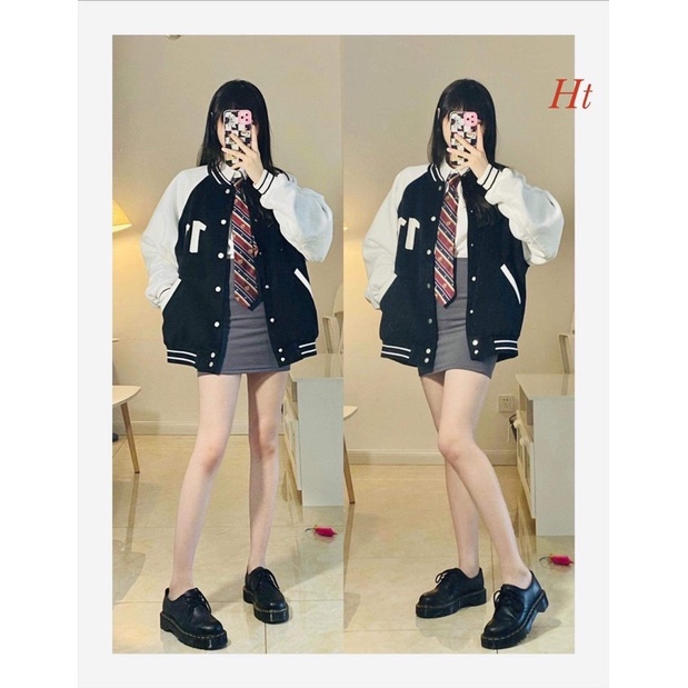 Áo bomber phối tay 11 H2A345