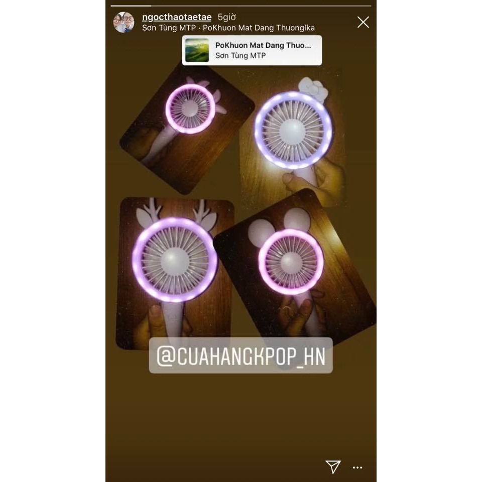 Quạt mini cầm tay iMeBobo tặng kèm pin dự phòng | BigBuy360 - bigbuy360.vn