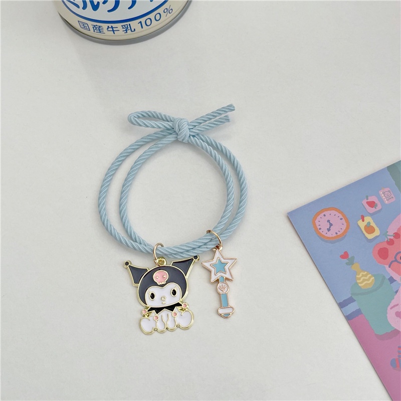 Dây Buộc Tóc Cao Su Mềm Mại Kiểu Lolita Nhật Bản Dễ Thương Cho Bạn Gái