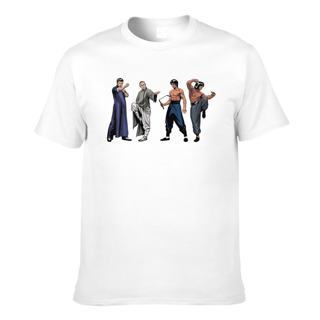 Áo thun nam họa tiết Cotton Mendrunken Master Jackie Chan Classic Kungfu