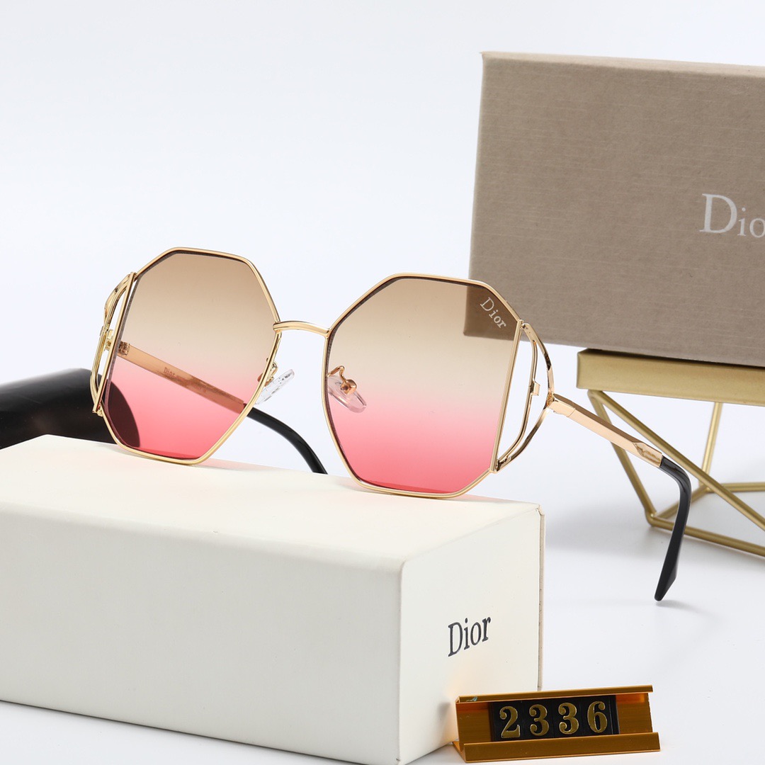 Xu hướng mới của châu Âu và Mỹ năm 2021 Kính mát có thương hiệu Christian Dior dành cho nữ Phân cực chính hãng (Có hộp và hộp đựng kính)