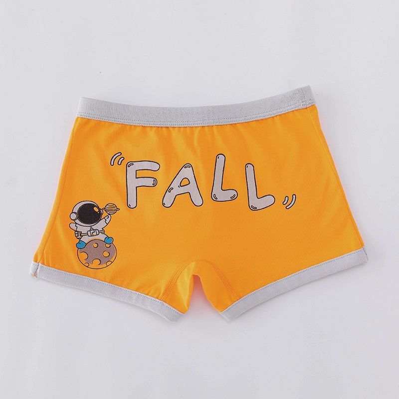 [THOMAS Kids] Set 5 Quần Lót Boxer Cotton Thoáng Khí Thoải Mái Họa Tiết Phi Hành Gia Hoạt Hình Cho Bé Trai 3-12 Tuổi Bán Sỉ