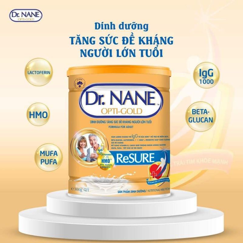sữa non Dr.NANE ReSURE Tăng sức đề kháng người lớn tuổi , lon 800g