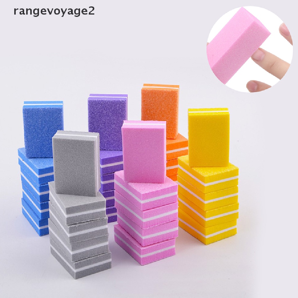 [rangevoyage2] 10/30/50PCS Sponge Nail File Double Side Polishing Buffer Block Nursing Tool [new]