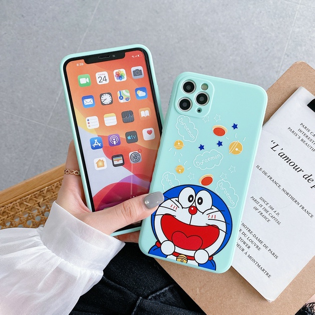 Shockproof Casing Oppo A93 A94 A31 A52 A92 A53 A15 A15S A73 A54 A7 2018 A5s A12 A3s A5 A12e A9 A5 2020 A1K A37 A83 A57 A39 Neo 9 F1s F9 F3 Lite F5 F5Youth F11 Pro Cute Doraemon Cartoon Anti-fall Soft Phone Case