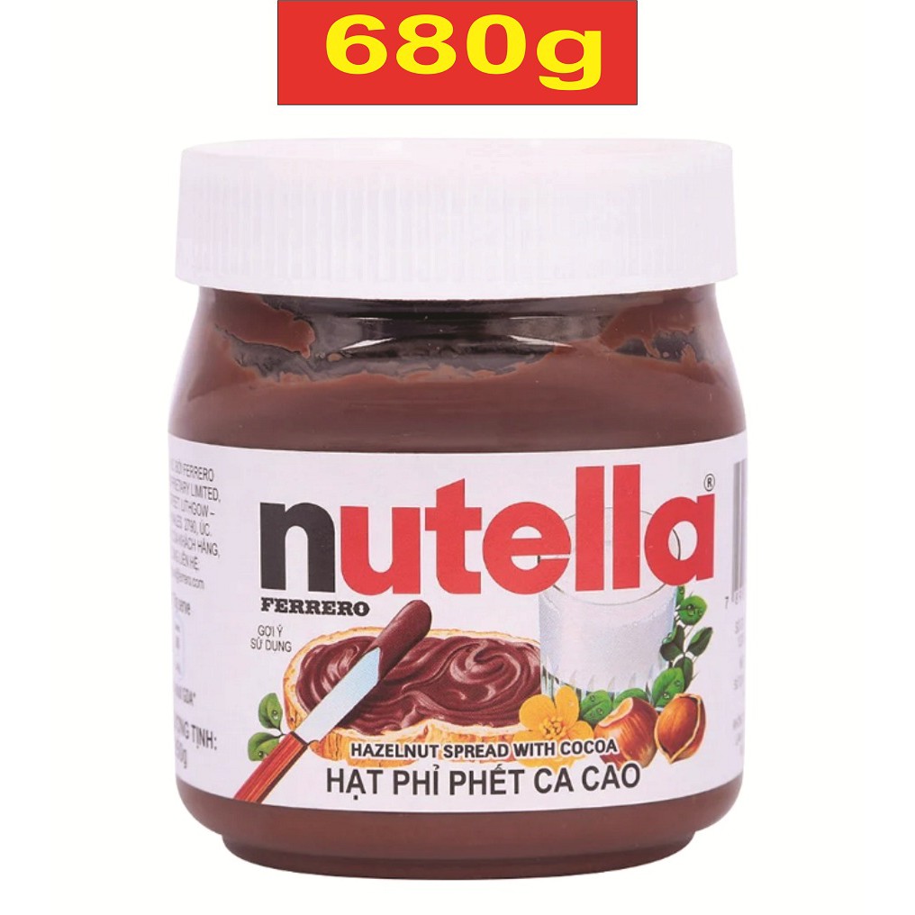 680g LỚN Bơ Hạt Phỉ Phết Cacao Australia NUTELLA Hazelnut Spread with thumbnail