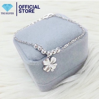 LẮC TAY CỎ 4 LÁ THJ BẠC TA MAY MẮN BỀN MÀU - THU HUONG SILVER