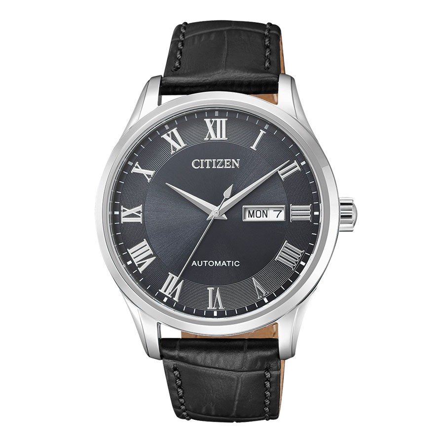 Đồng Hồ Nam Citizen Dây Da NH8360-12H - Mặt Xám