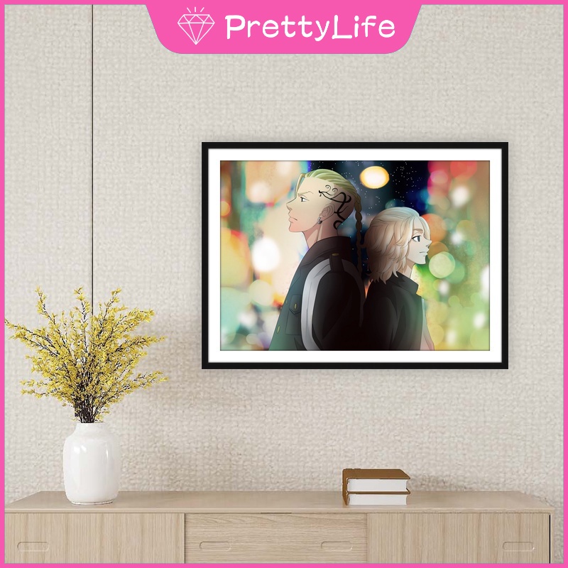 Bộ Tranh Đính Đá 5D Tự Làm 30x40cm/40x50cm Họa Tiết Animekyo Revengers Trang Trí Nhà Cửa Cho Người Lớn Và Trẻ Em