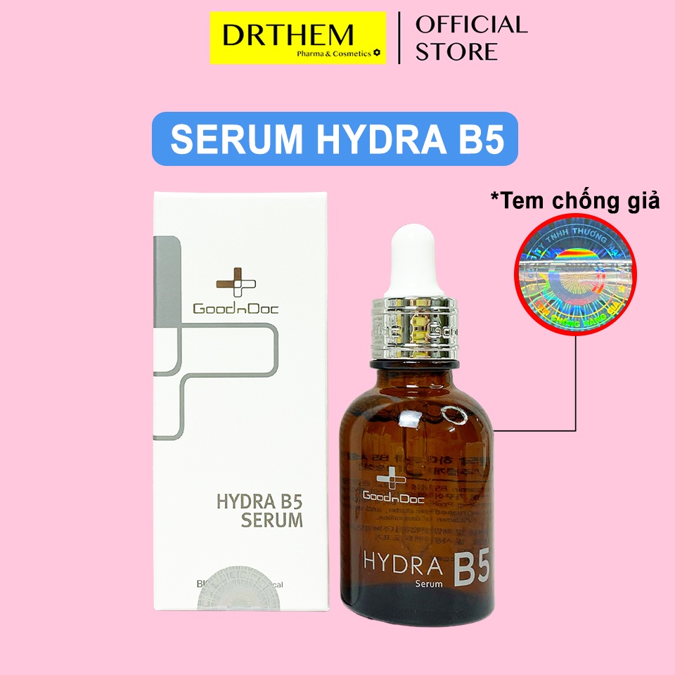 GOODNDOC Hydra B5 Serum 30ml - Tinh Chất Giúp Làm Cung Cấp Độ Ẩm Cho Da, Giúp Da Tươi Sáng