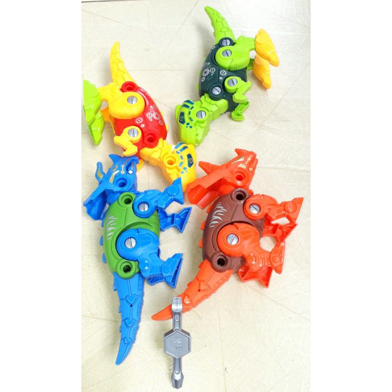 Sét 4 con Khủng Long bằng nhựa tháo ráp rất đẹp