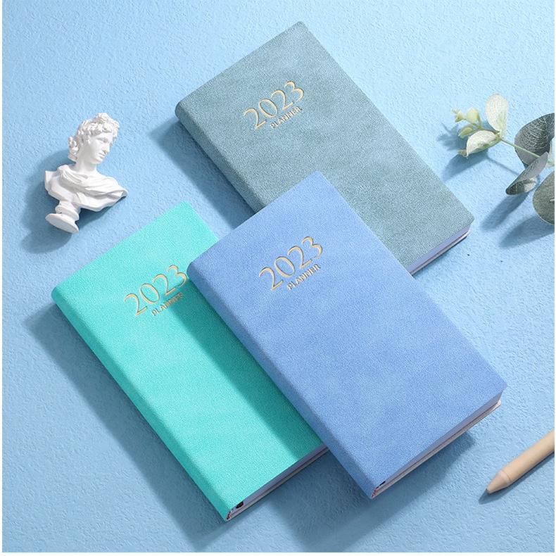 Sổ Tay Ghi Kế Hoạch A6 2023 Agenda Chất Liệu Da PU