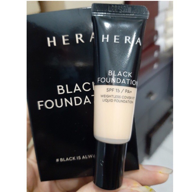 Set Kem Nền Hera Black Foundation SPF15/PA+ Weightless Cover Fit Liquid Foundation (hàng chính hãng) | BigBuy360 - bigbuy360.vn
