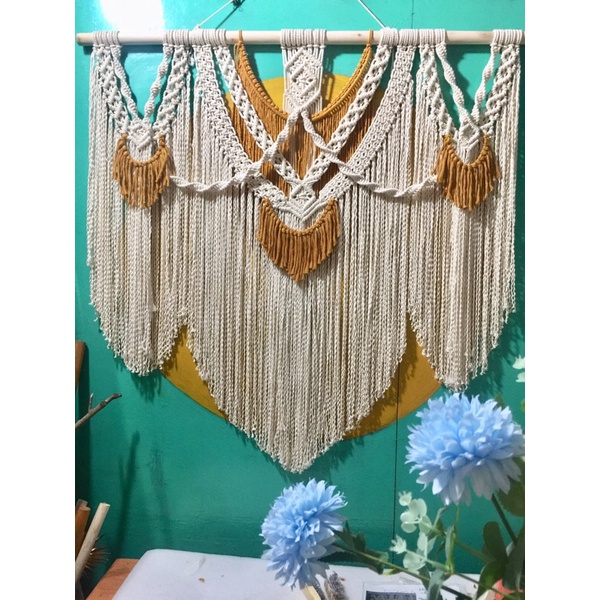 Mành macrame làm theo yêu cầu kt 120*110