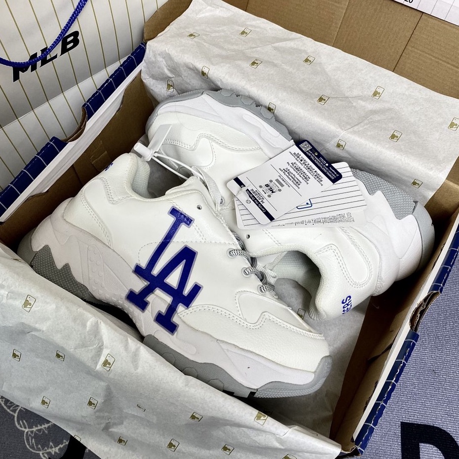 Giày MLB LA XANH Nam Nữ, Giày Sneaker Dodgers Đế Độn