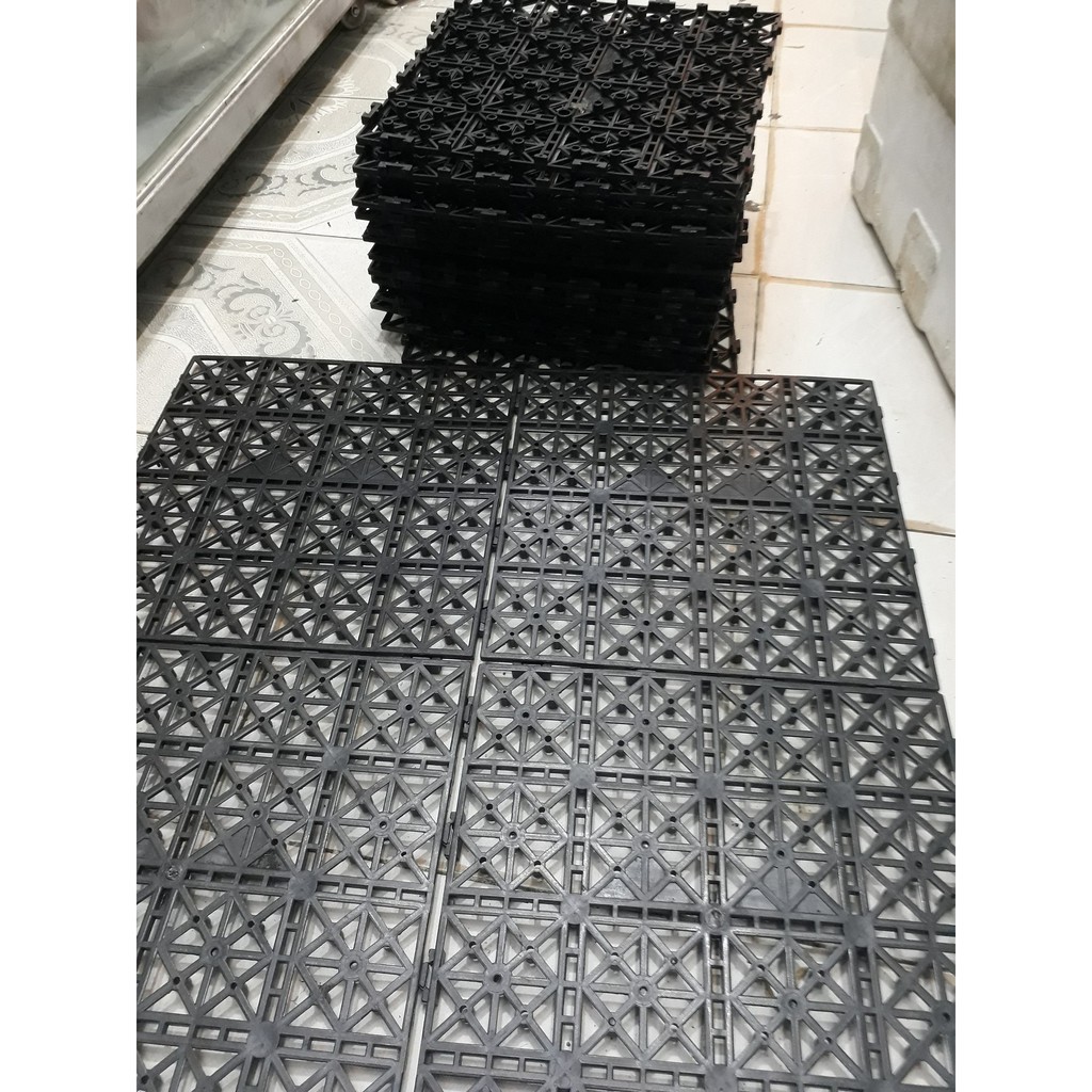 Tấm Nhựa Ghép Trải Sàn Nhà Tắm Nhà Bếp Vệ Sinh Sạch Sẽ 30x30cm Tấm Thảm Nhựa Ghép Chống Trượt Nhà Tắm