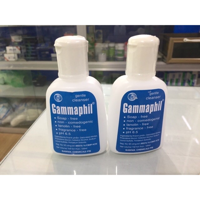 Sửa rửa mặt dịu nhẹ Gammaphil- Chai 125ml và 500ml