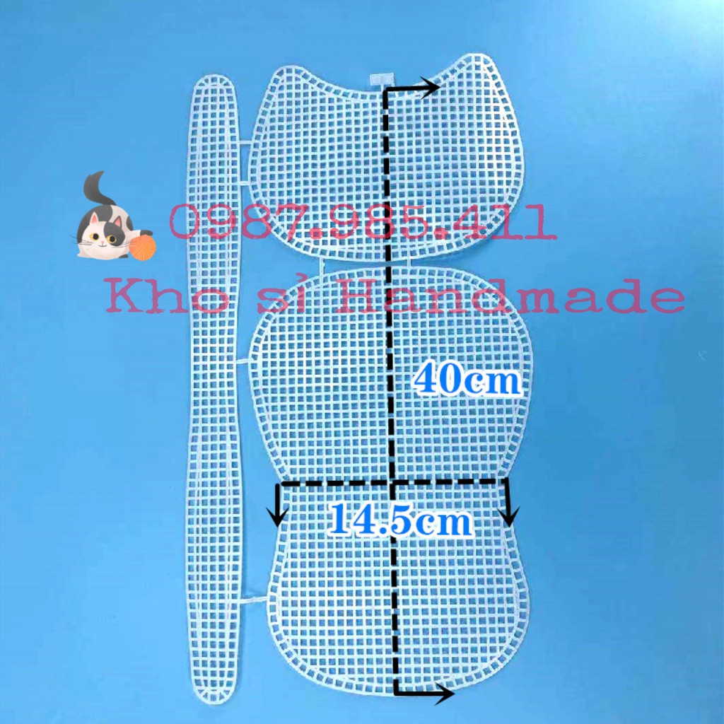 Canvas Cắt Sẵn Hình Yên Ngựa - Phụ kiện làm túi Handmade
