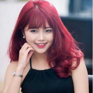 Thuốc nhuộm tóc màu đỏ tím sáng tặng kèm oxy trợ nhuộm và bao tay xốp