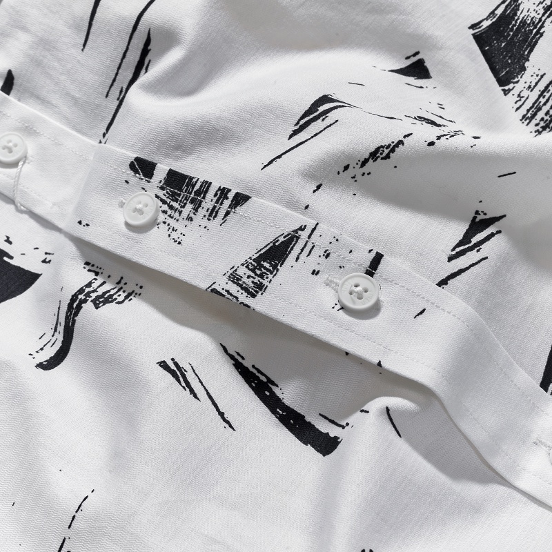 Áo sơ mi nam họa tiết ngắn tay 4MEN SM060 đẹp trẻ trung, hiện đại | BigBuy360 - bigbuy360.vn