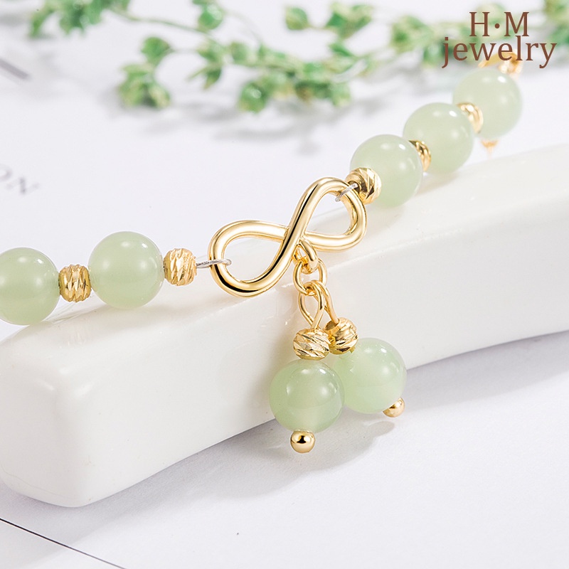 Vòng Tay Mạ Vàng 14K Mặt Hình Quả Cherry Dễ Thương