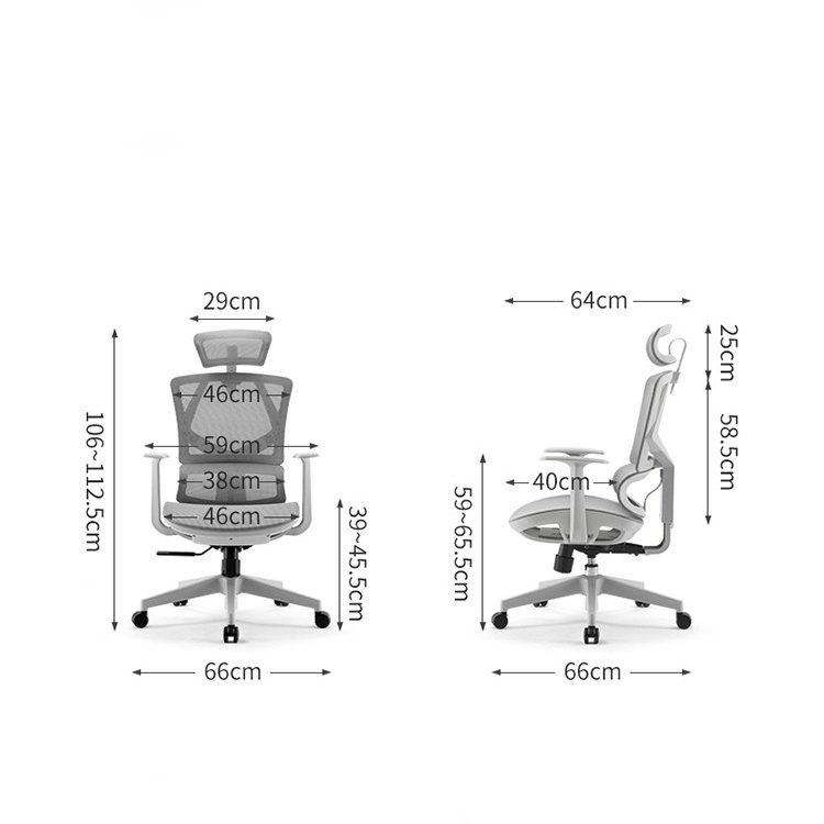 SIHOO M91C - Ghế lưới lưng cao công thái học Ergonomic cho học sinh trung học