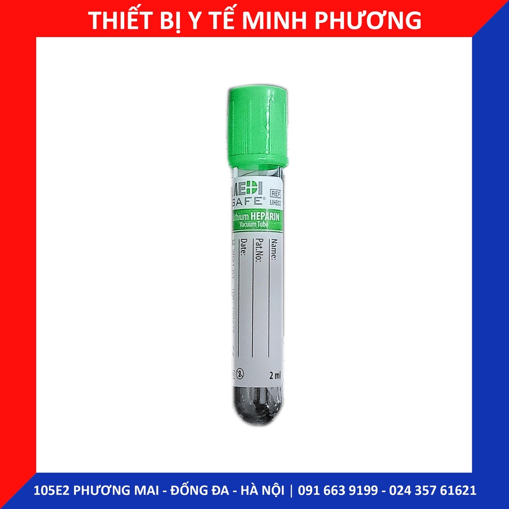 Ống xét nghiệm Heparin Medisafe 2ml