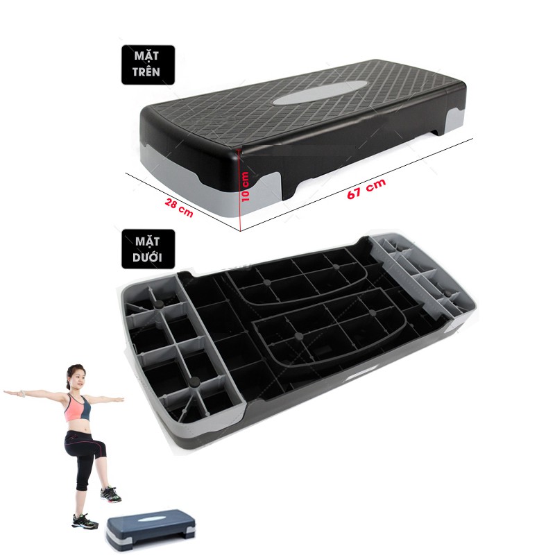 Bục nhảy aerobic 2022 điều chỉnh độ cao ❤️ FREESHIP ❤️ bục aerobic step dậm nhảy