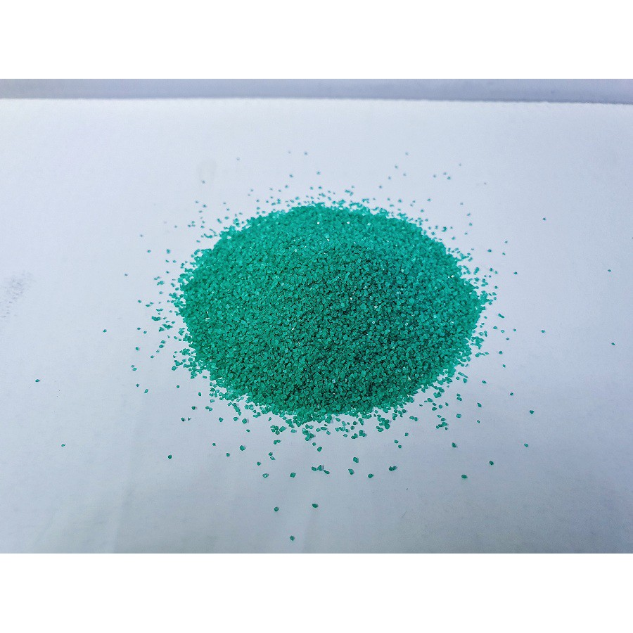 1KG CÁT THẠCH ANH XANH LÁ ĐẬM TRANG TRÍ HỒ CÁ NON BỘ