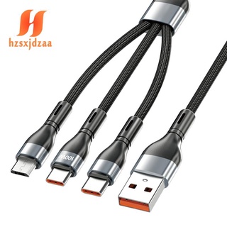 Dây cáp sạc nhanh 100w 3 trong 1 type c cho iphone android
