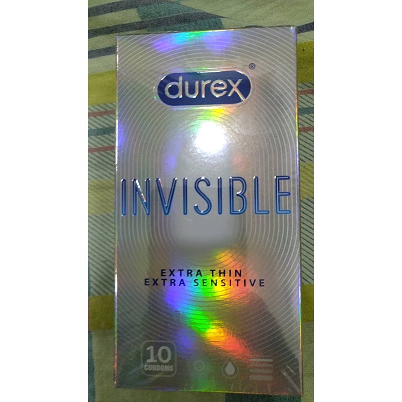Bao Cao Su durex Invisible hộp 10c, Siêu mỏng nhiều gel dùng như không dùng