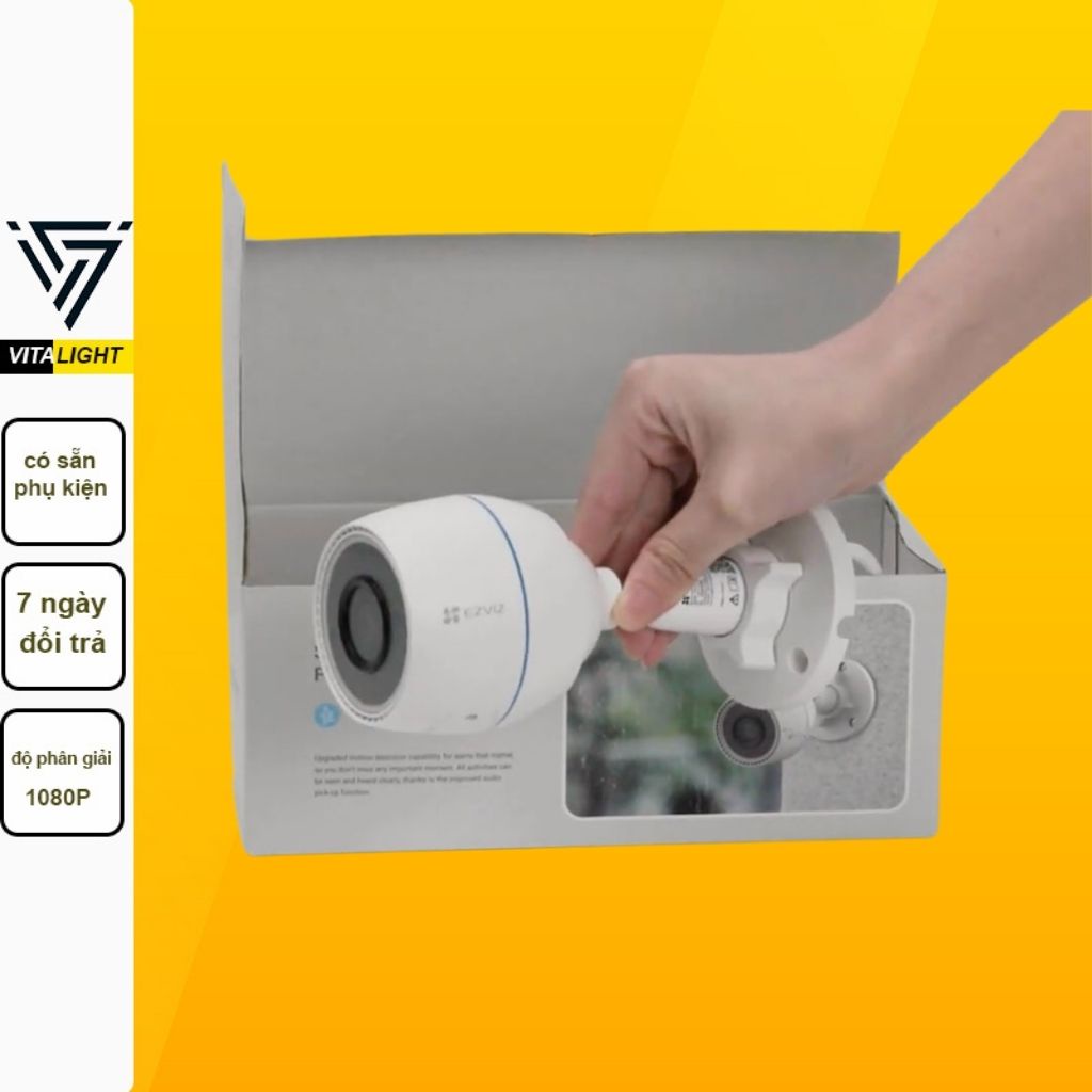 Camera Wifi gắn ngoài trời, báo động về điện thoại EZVIZ C3TN CV310WN 1080P/CS-CV310 (1080P) VITALIGHT