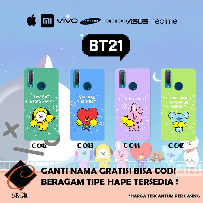 Ốp Điện Thoại Họa Tiết Bt21 Bts Kpo All Type Hp Oppo Vivo Samsung