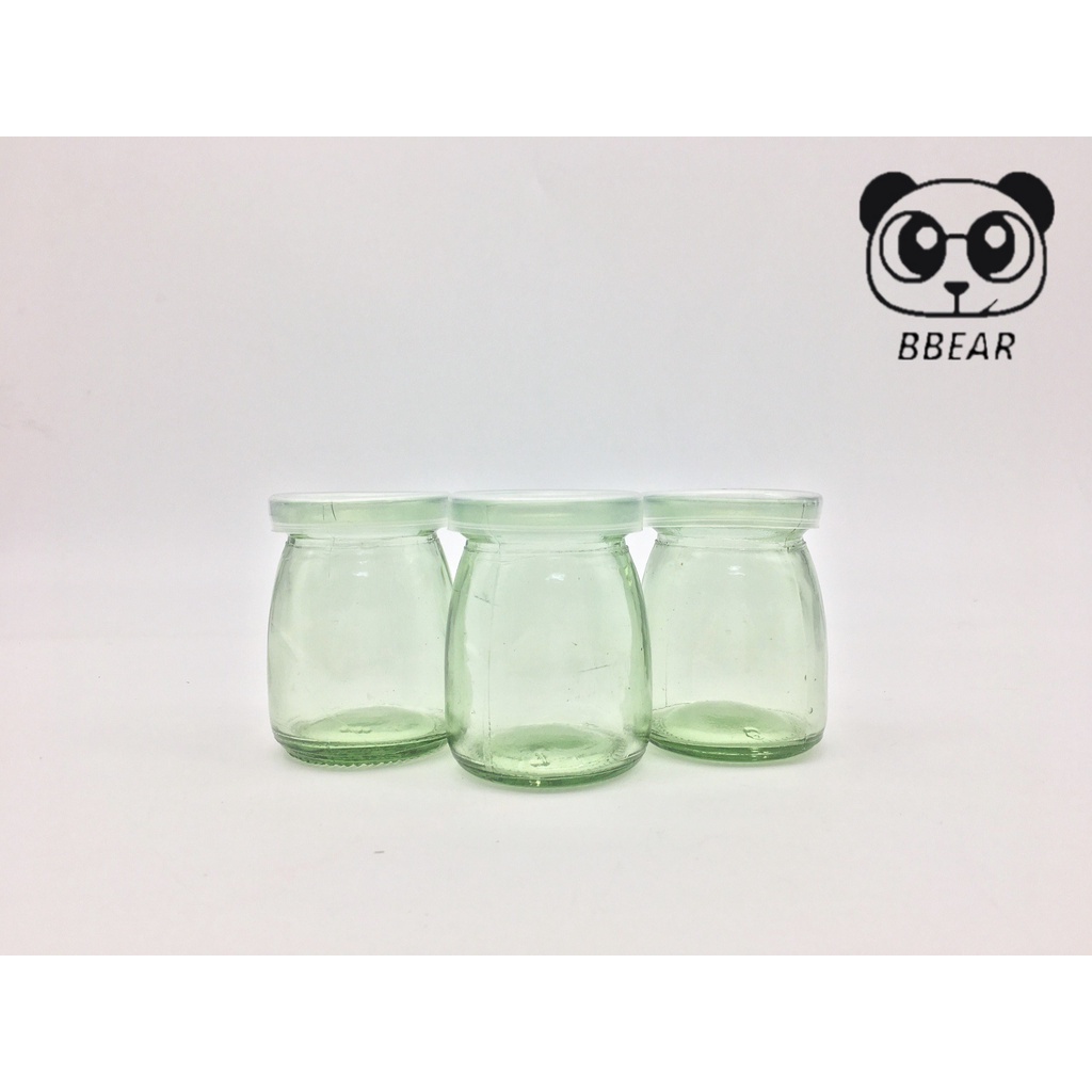Combo 12 Hủ Đựng Sữa Chua Thủy Tinh 100ml Nắp Nhựa, Hũ Đựng Gia Vị, Chưng Yến
