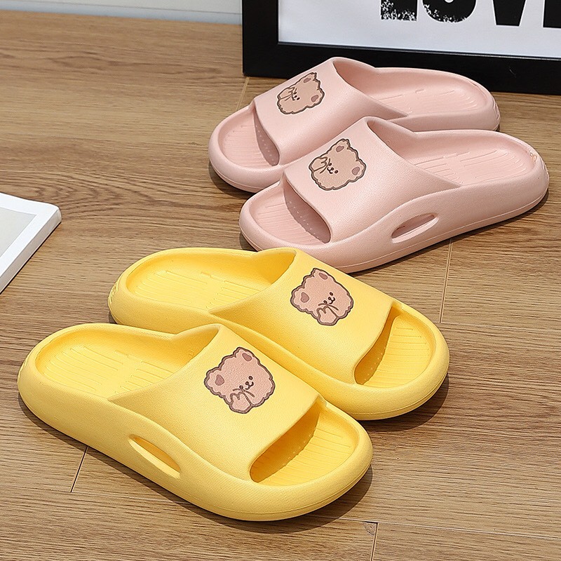 Dép bánh mì, dép nữ thời trang hình gấu dễ thương phong cách hàn quốc