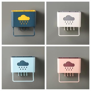 Ống Cắm Đũa Thìa Kèm Móc Treo Hình Đám Mây [Rẻ Và Đẹp]