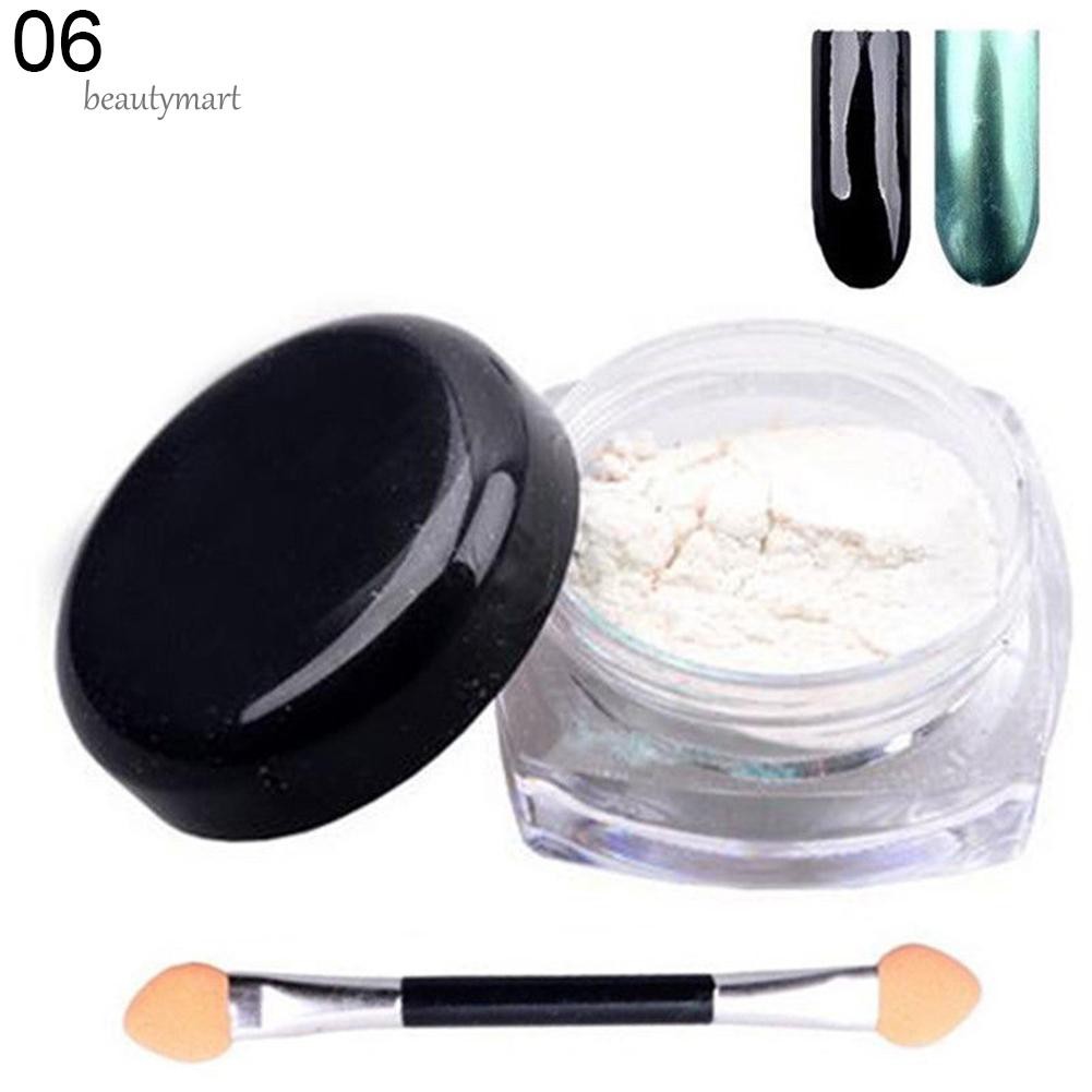 Bột Tráng Gương Sơn Móng Tay Kèm Cọ 2 Đầu Thay Thế