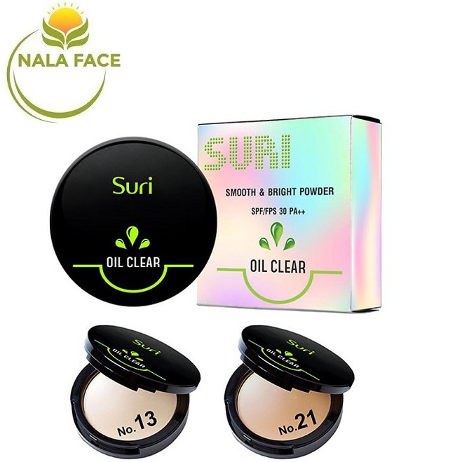 Phấn Trang Điểm kềm dầu Suri Oil Clear Smooth &amp; Bright Powder Hàn Quốc 12g